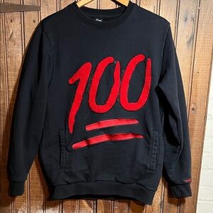 Black and Red 100 Sweatshirt